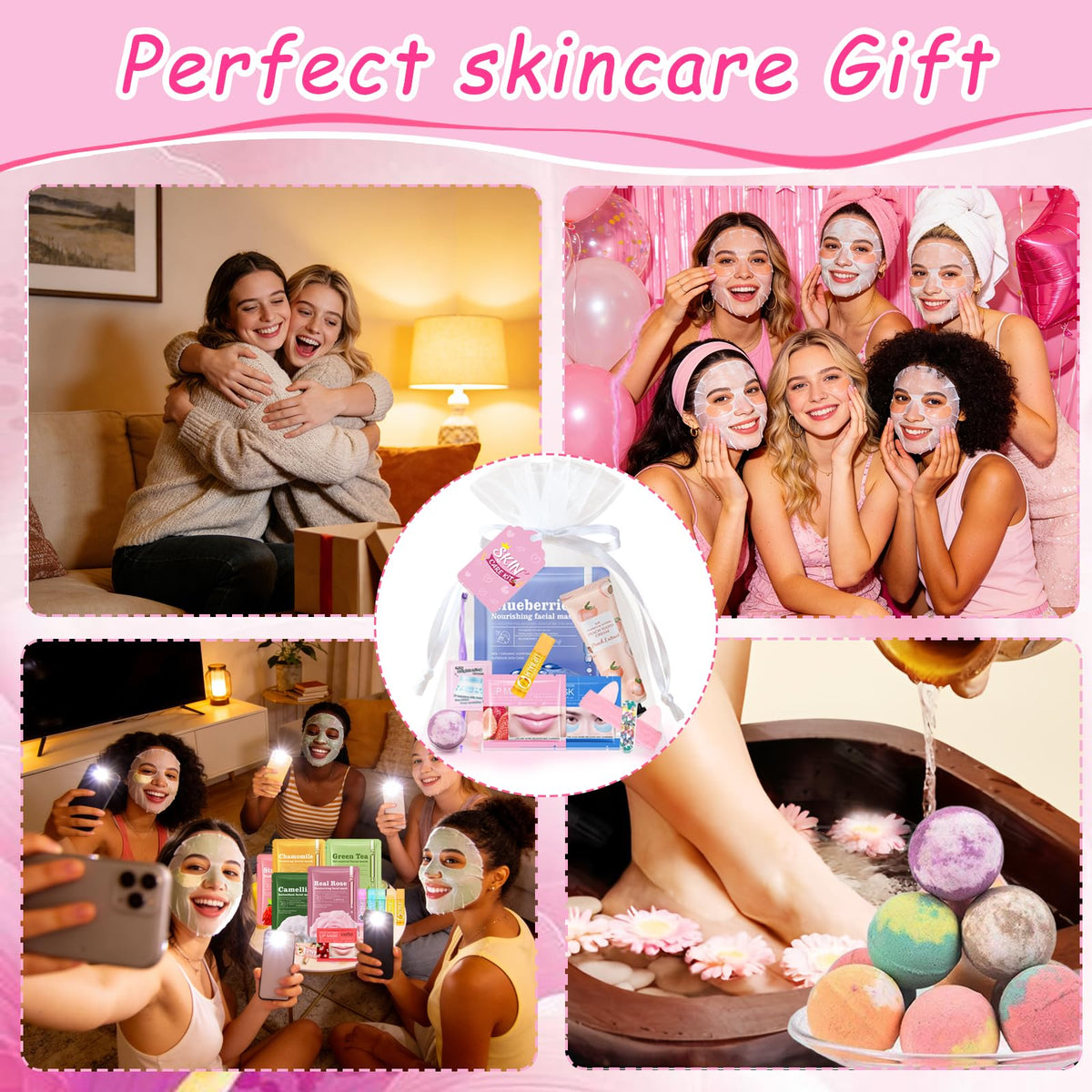 156 Pcs Spa Party Supplies Bulk Gifts for Women Include - SSZS Official Imagery - 8