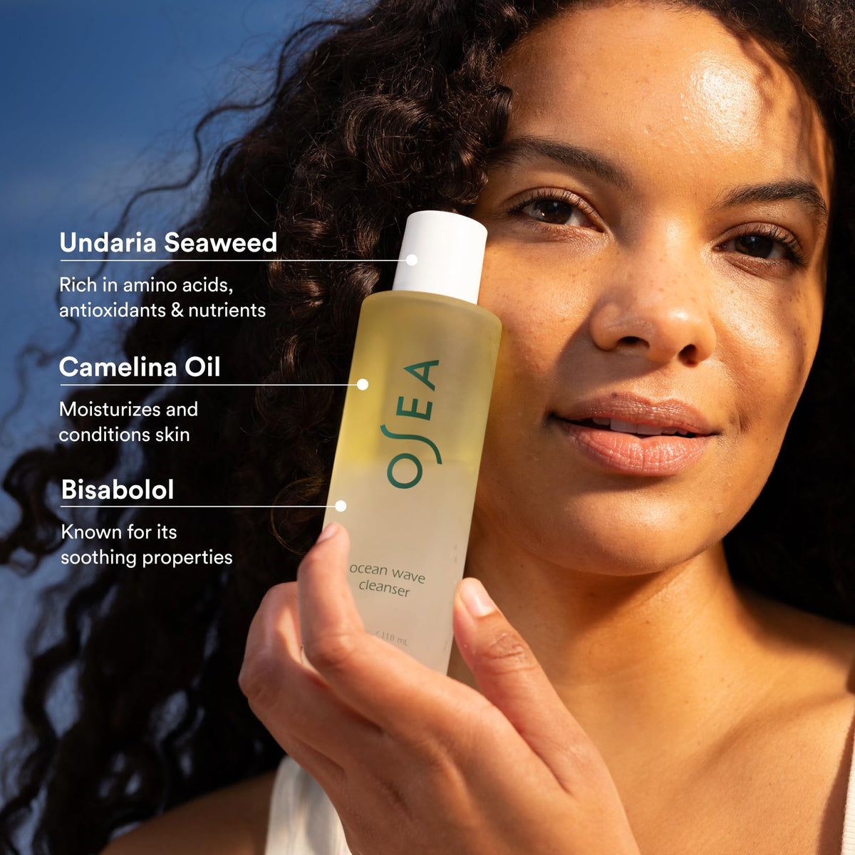 OSEA Ocean Wave Cleanser Bi Phase Cleansing Oil 4 fl oz - OSEA Official Imagery - 3