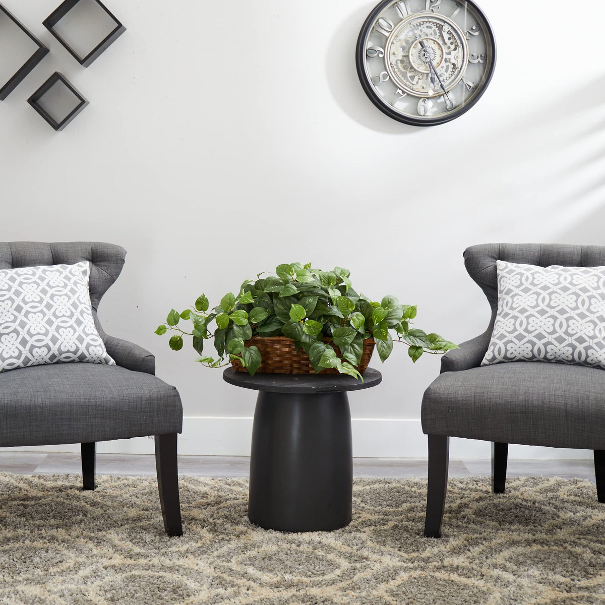 Nearly Natural 34 in Artificial Pothos Ivy Plant with Ledge - Nearly Natural Official Imagery - 4