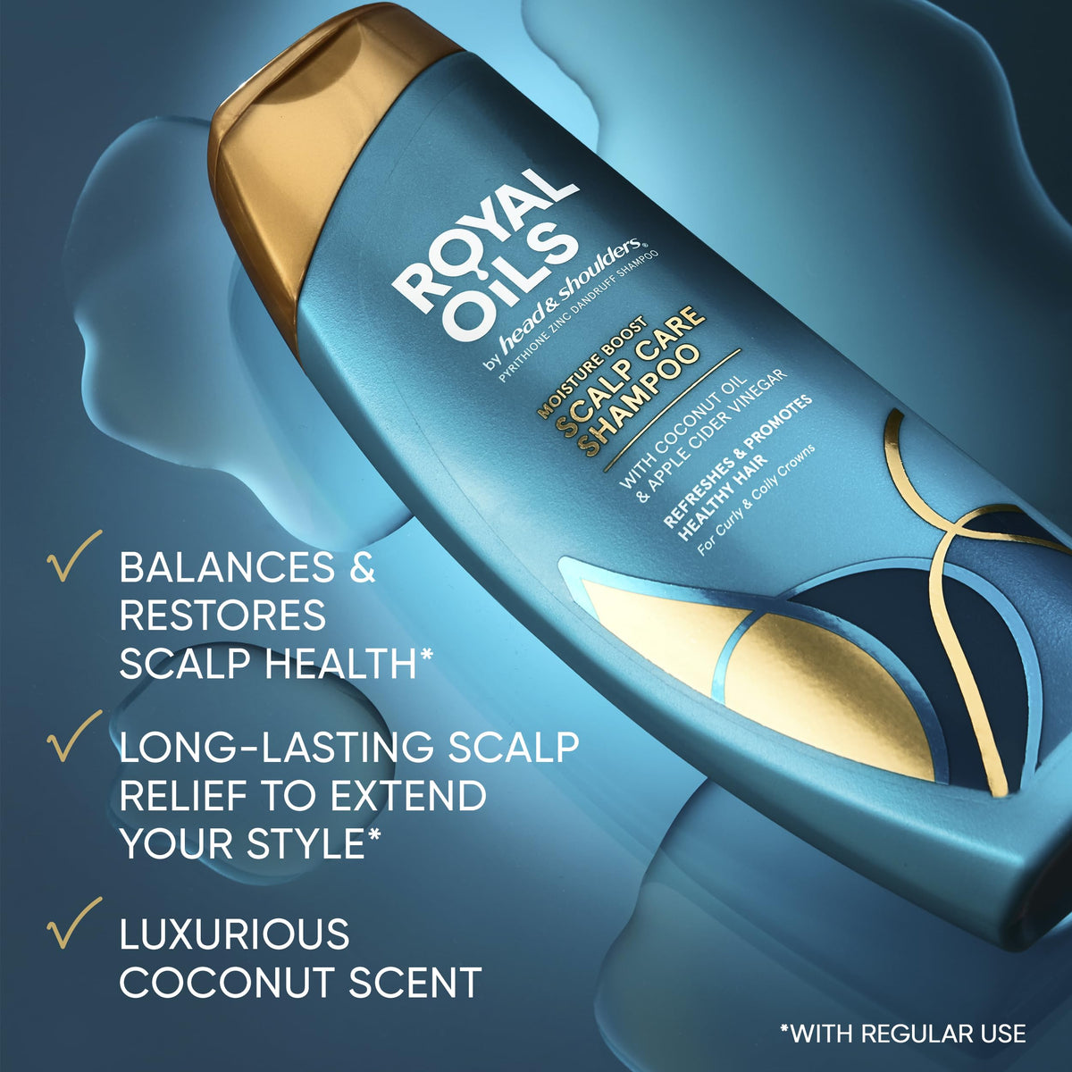 Head Shoulders Royal Oils Anti Dandruff Shampoo and - Head & Shoulders Official Imagery - 3