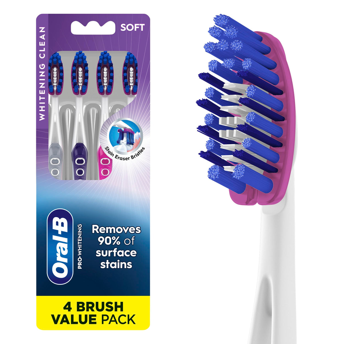 Oral-B Oral B 3D White Deep Stain Remover toothbrushes 4 Count