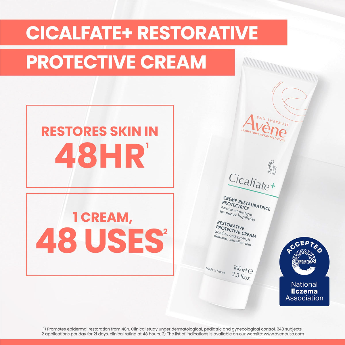 Av ne Cicalfate Restorative Protective Cream - Eau Thermale Avène Official Imagery - 4