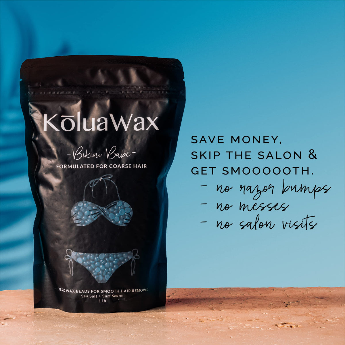 KoluaWax Wax Beads For Coarse Hair Removal for Bikini – alternate angle