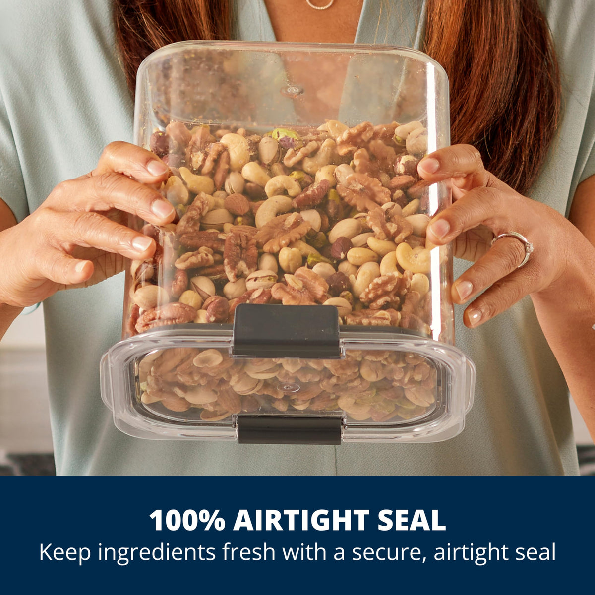 Rubbermaid Brilliance BPA Free Food Storage Containers with - Rubbermaid Official Imagery - 3