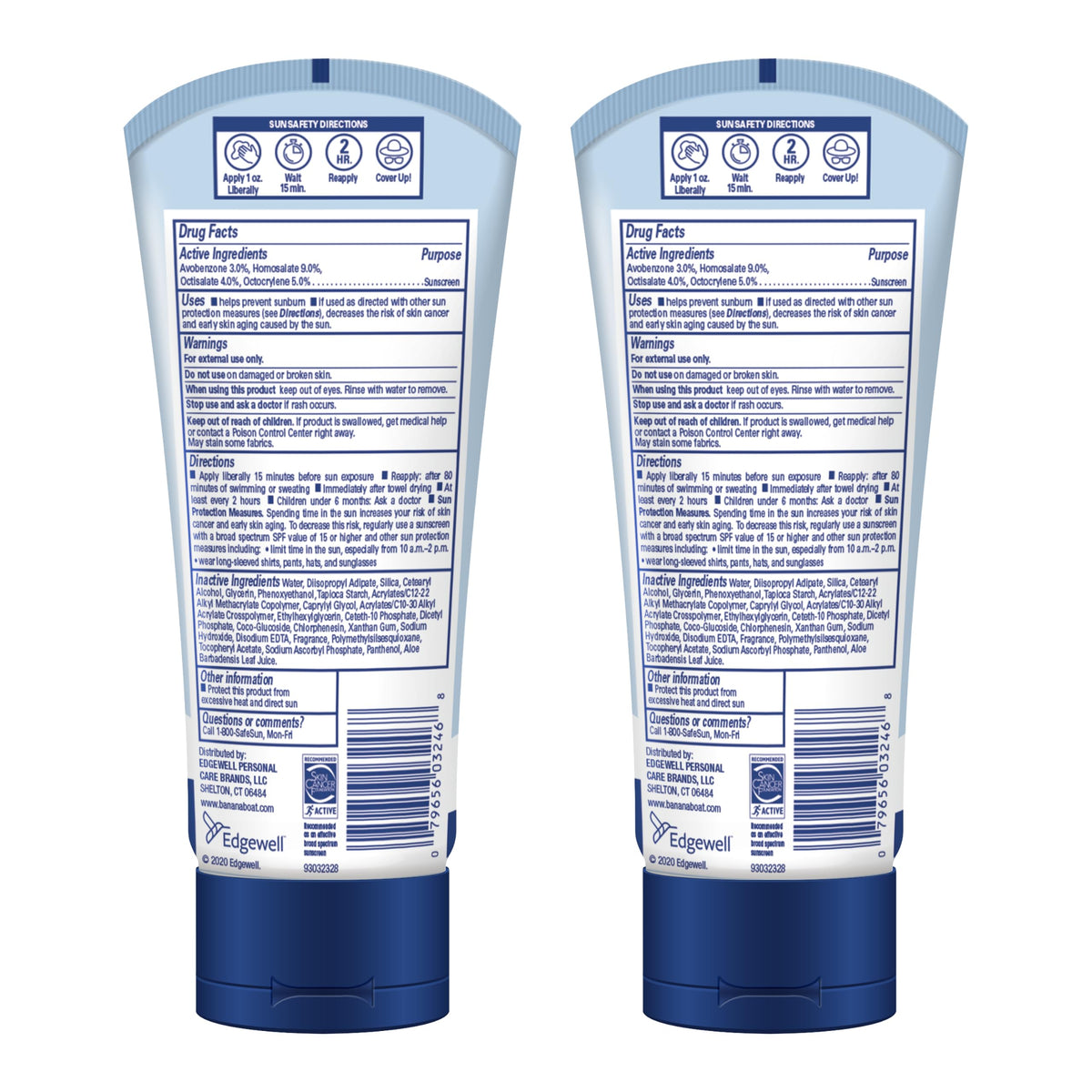 Banana Boat – Body Sunscreens on display