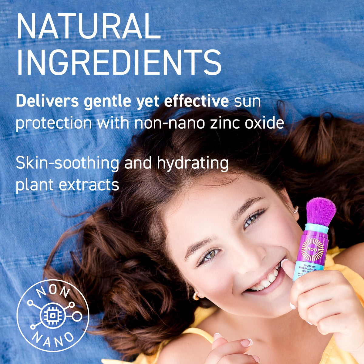 BOB KIDS SPF 50 Sun Spray SPF 30 Brush On Powder Sunscreen - Brush On Block Official Imagery - 6