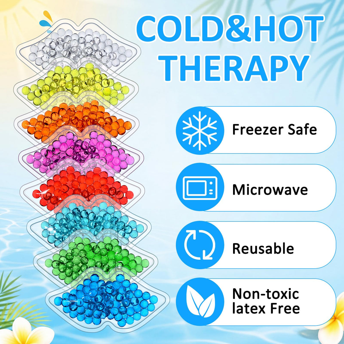 TrelaCo 120 Pcs Mini Lip Ice Pack Bulk Reusable Portable - TrelaCo Official Imagery - 4