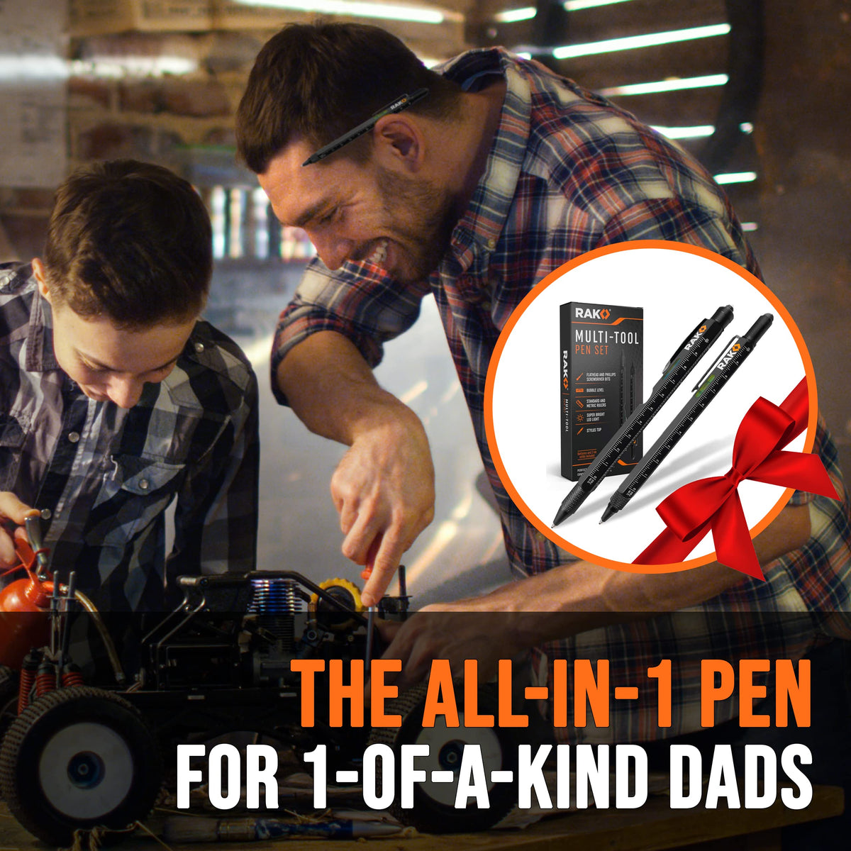 RAK Multitool Pen – close-up detail in Black
