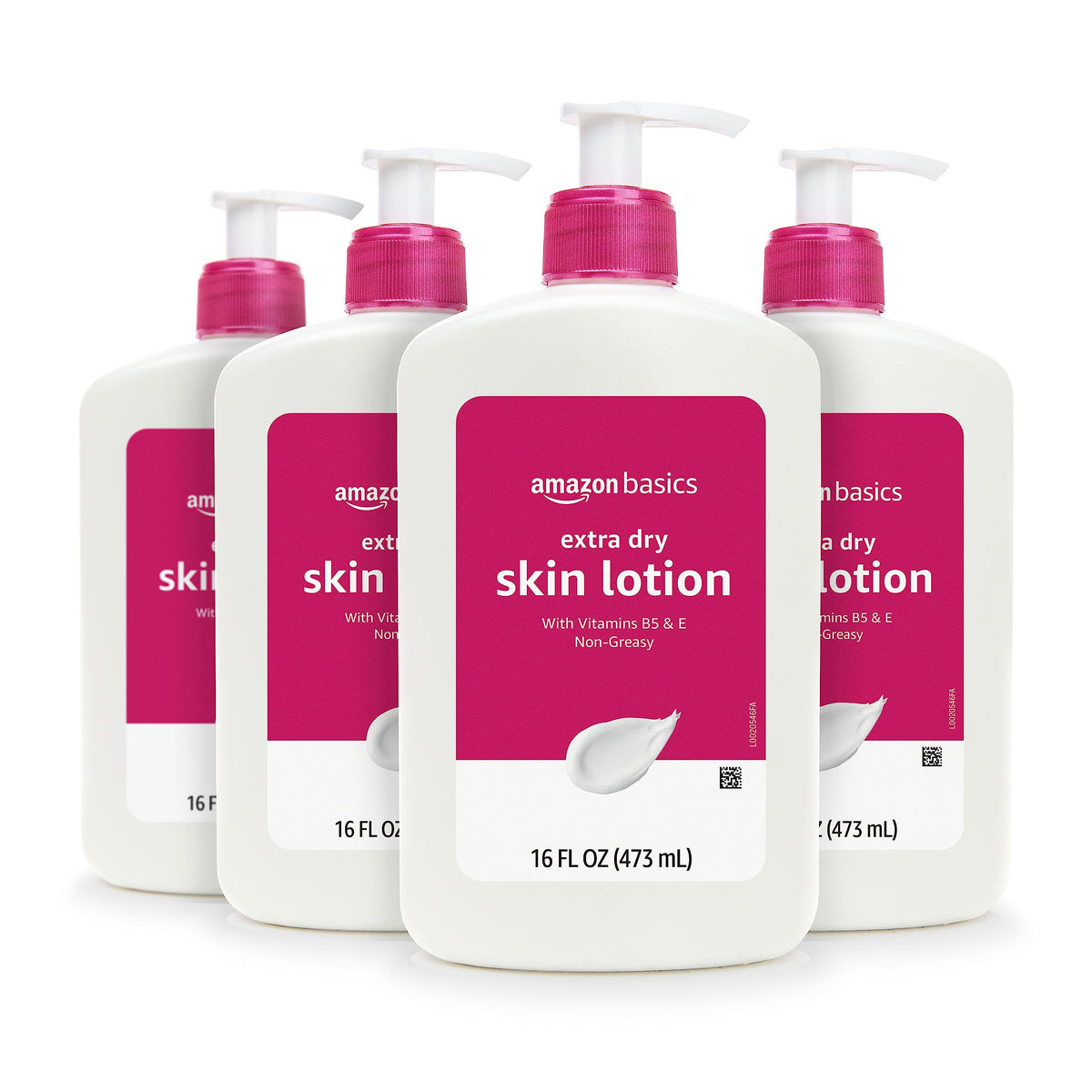 Amazon Basics Body Lotion For Dry Skin with Vitamins B5 E – alternate angle
