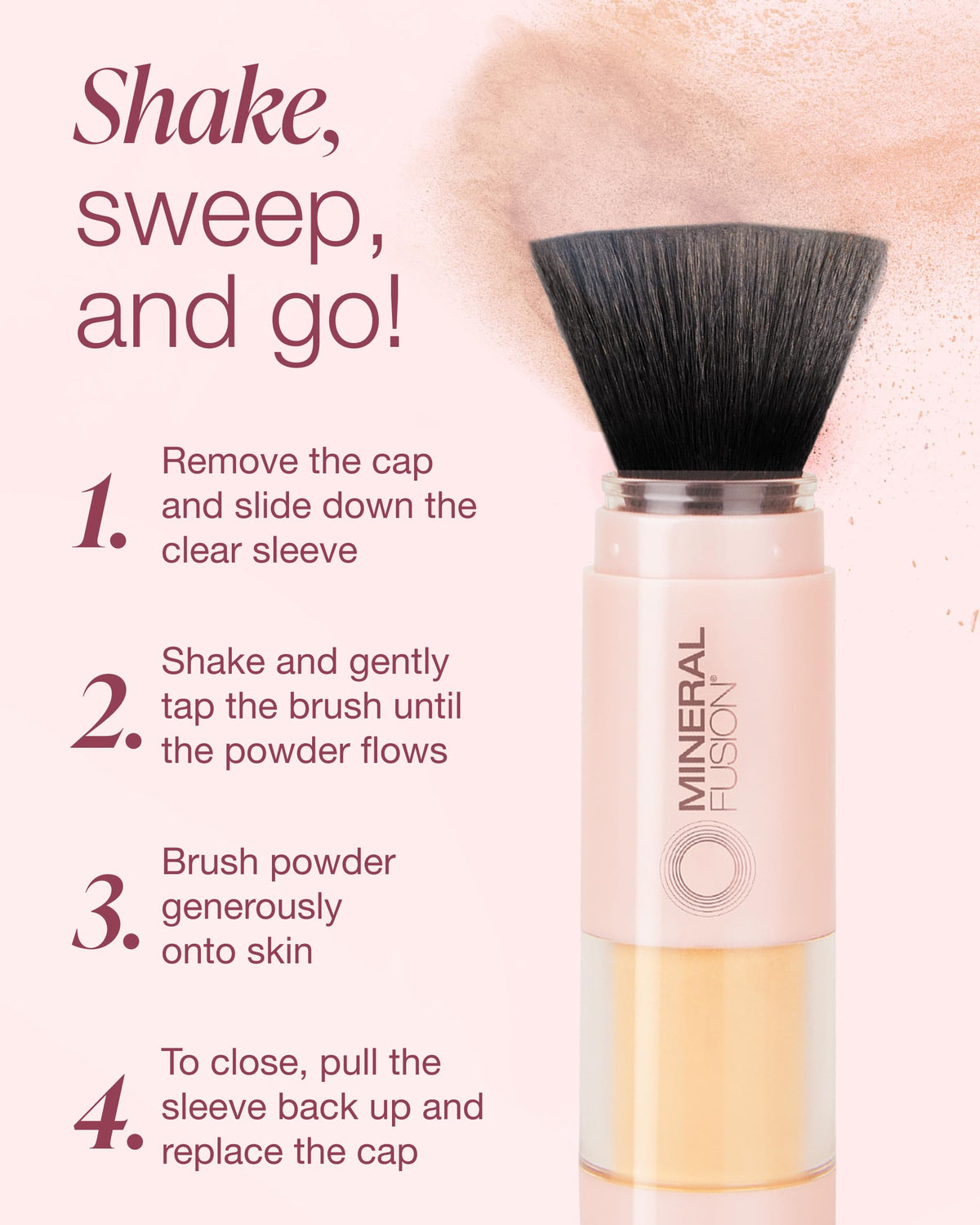 Mineral Fusion Brush On Powder Sunscreen for Face SPF 30 - Mineral Fusion Official Imagery - 7