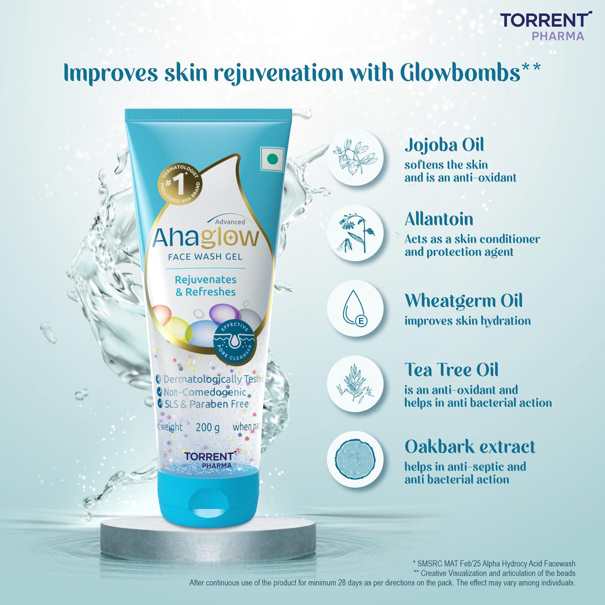 AHAGLOW FACE WASH 200GM PACK OF 3 - AHAGLOW Official Imagery - 8