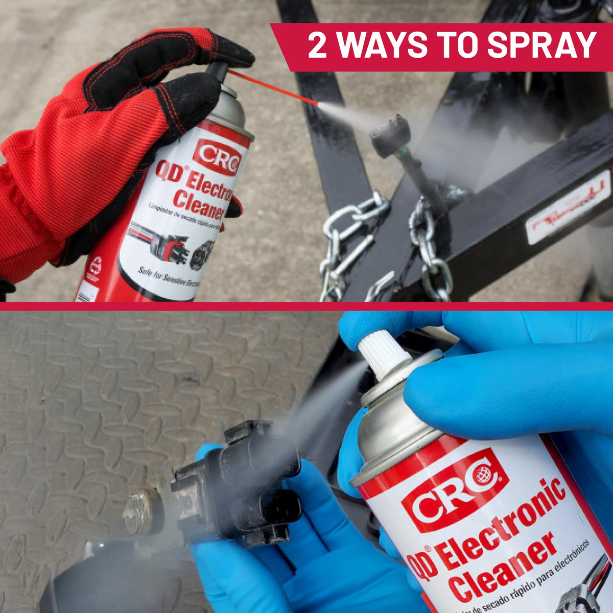 CRC QD Electronic Cleaner – packaging and label