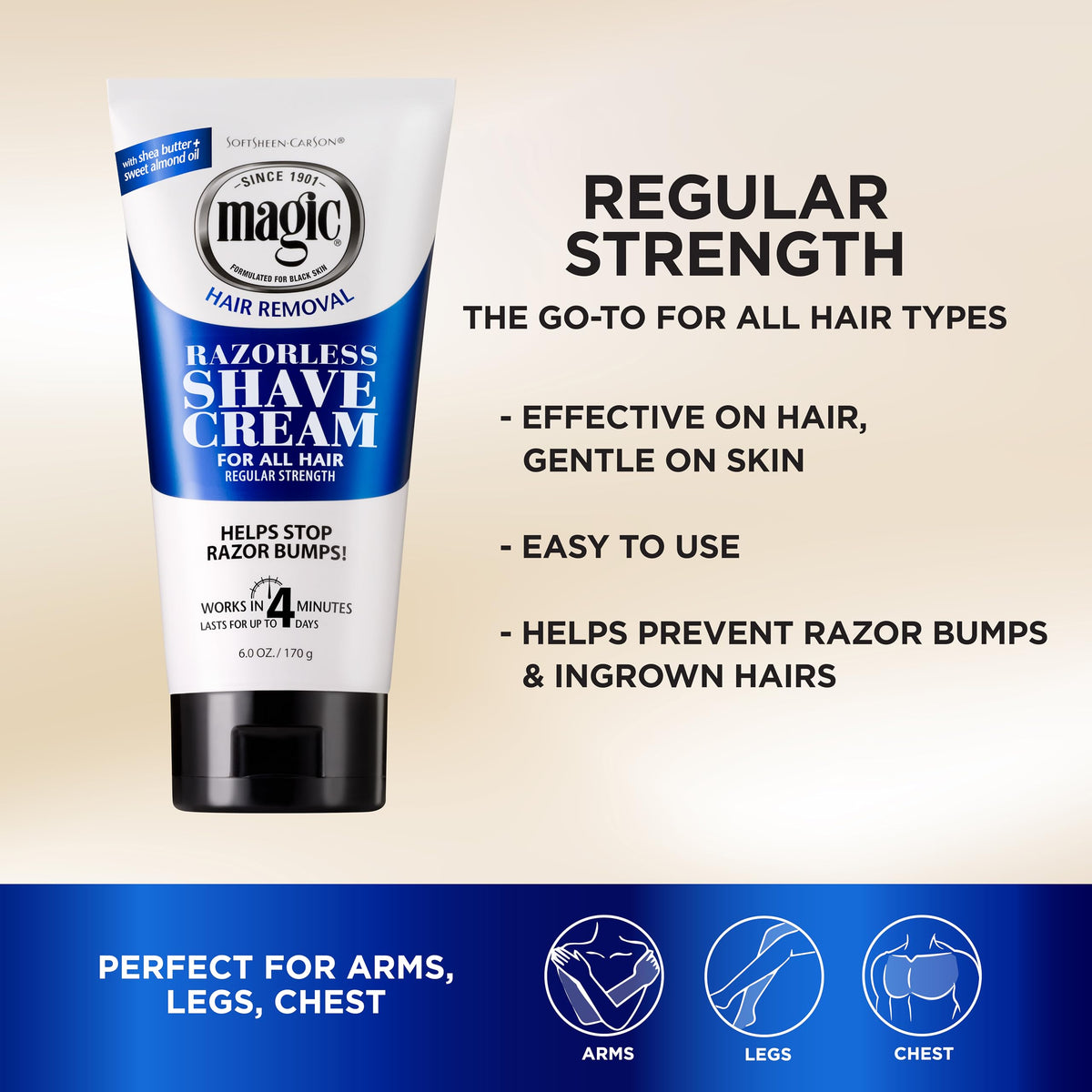 SoftSheen Carson Magic Razorless Shaving Cream Depilatory – close-up detail