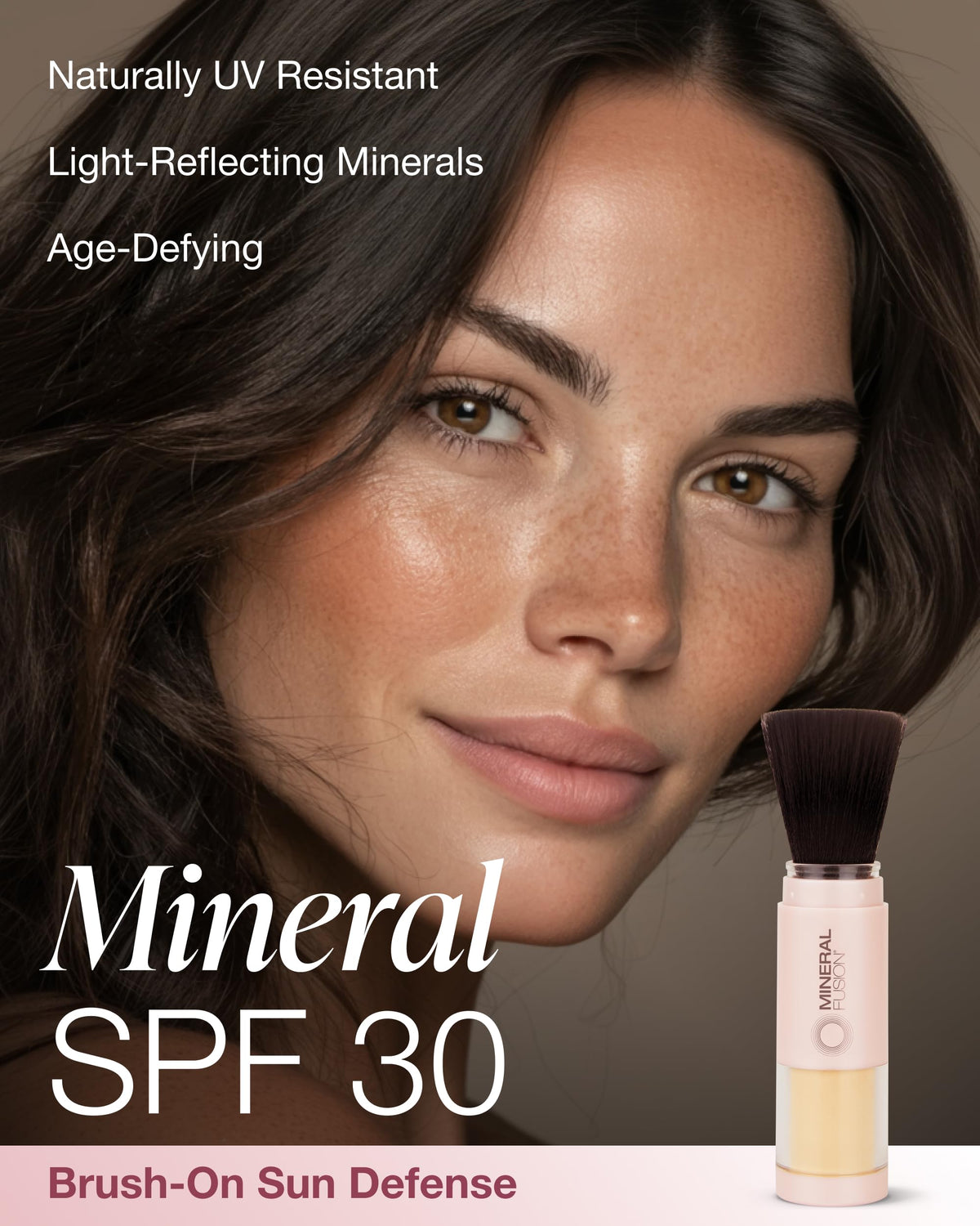 Mineral Fusion Brush On Powder Sunscreen for Face SPF 30 - Mineral Fusion Official Imagery - 3