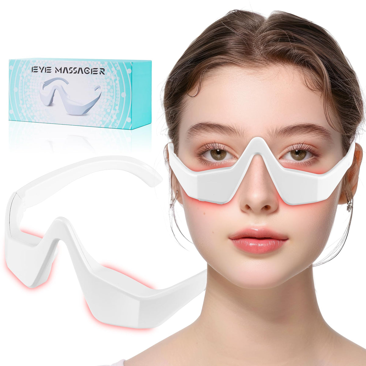Under Eye Red Light Therapy Glasses Red Light Therapy Device - FGHJU Official Imagery - 1
