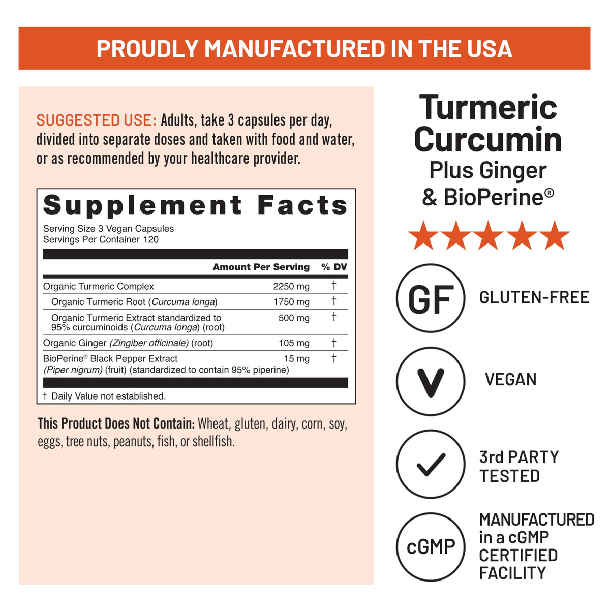 NatureWise Turmeric Curcumin 2250mg Supplement with - NatureWise Official Imagery - 6