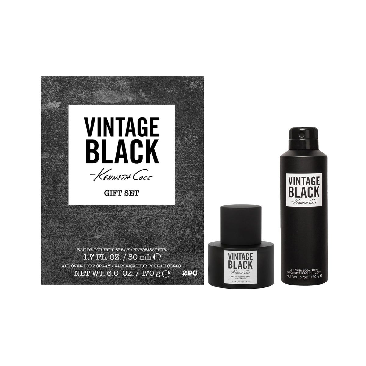 Kenneth Cole New York Kenneth Cole Vintage Black Body Spray for Men 6 0 Fl Oz – close-up detail