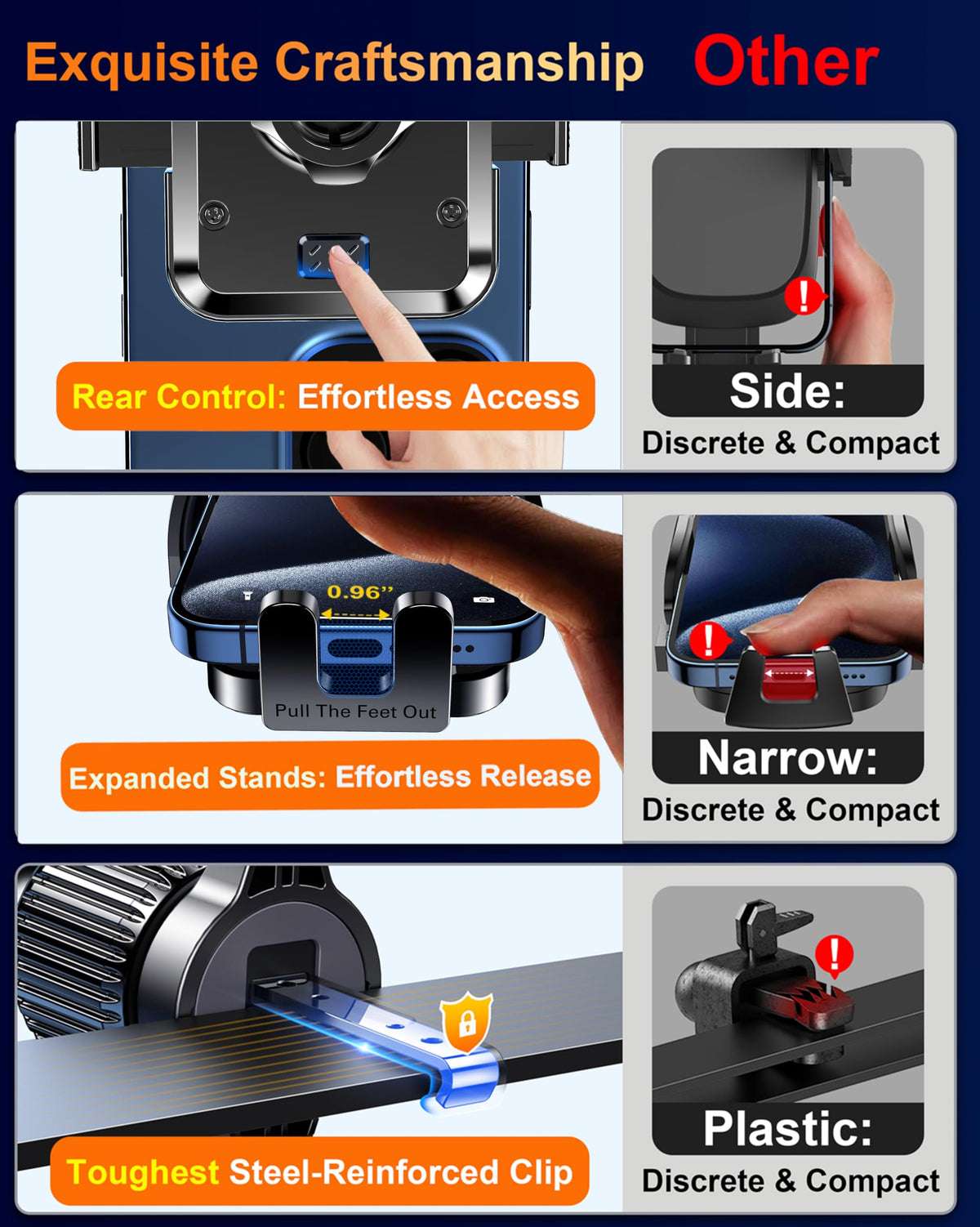 Qifutan Dash Mounted Holders Phone Holders for Your Car – alternate angle