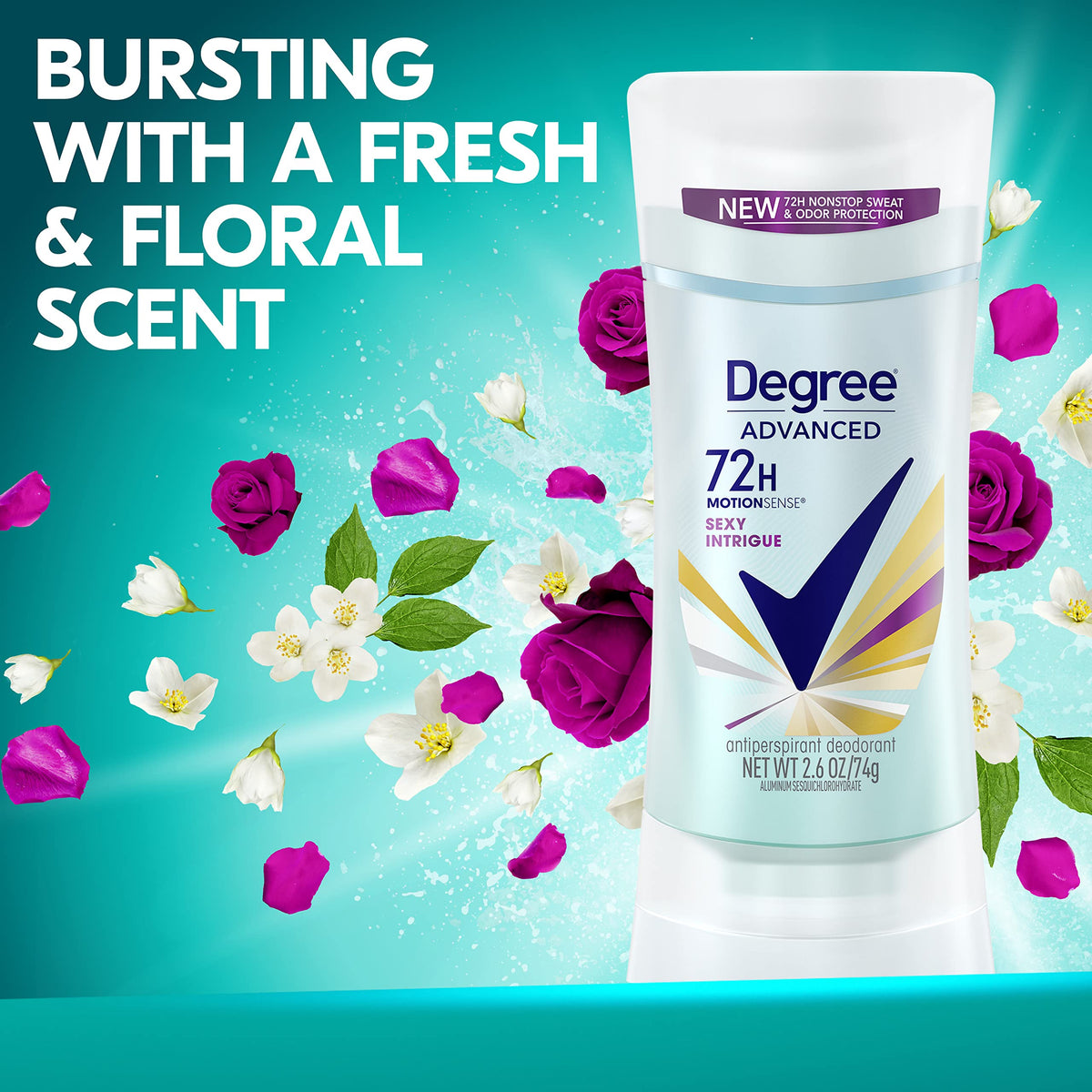 Degree Antiperspirant Deodorant Sexy Intrigue 2 6 oz 4 Count – full view