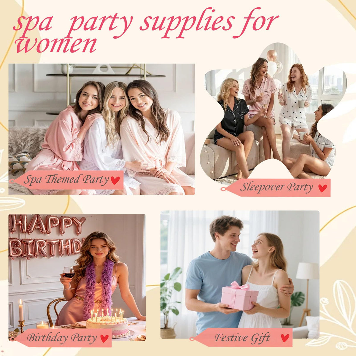 230PCS Spa Party Supplies for Women Spa Party Favors Include - Aavlarla Official Imagery - 4