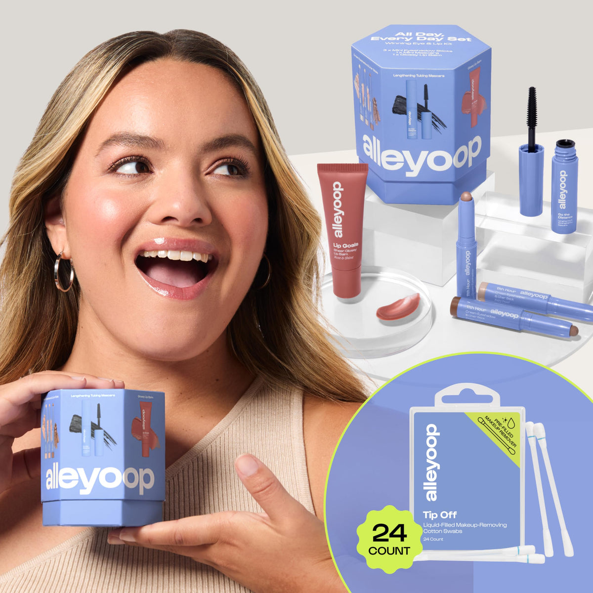 ALLEYOOP Everyday Essentials Makeup Kit Tip Off Makeup - ALLEYOOP Official Imagery - 3