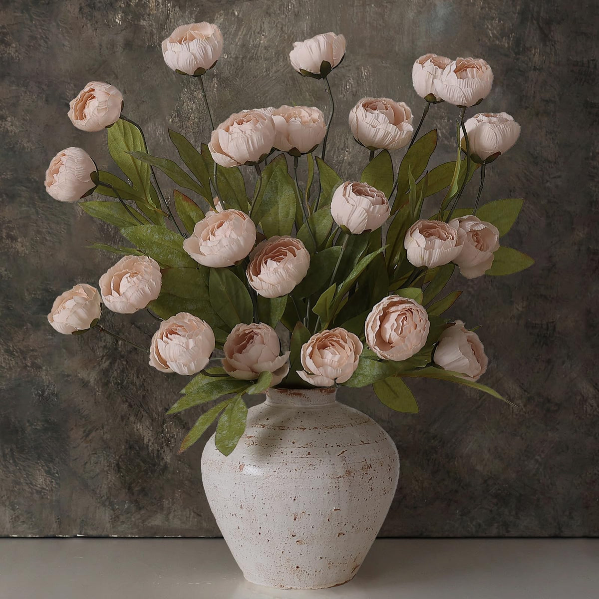 VIERENA 6 Pcs 27 Faux Silk Peony Artificial Flowers Stems - VIERENA Official Imagery - 2
