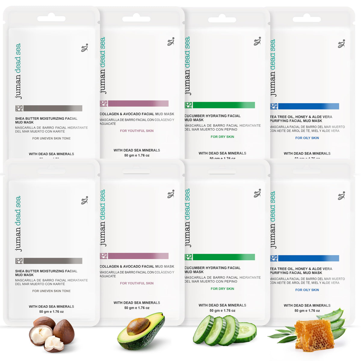 JUMAN Dead Sea Minerals Mud Mask Sampler Set - JUMAN Official Imagery - 2