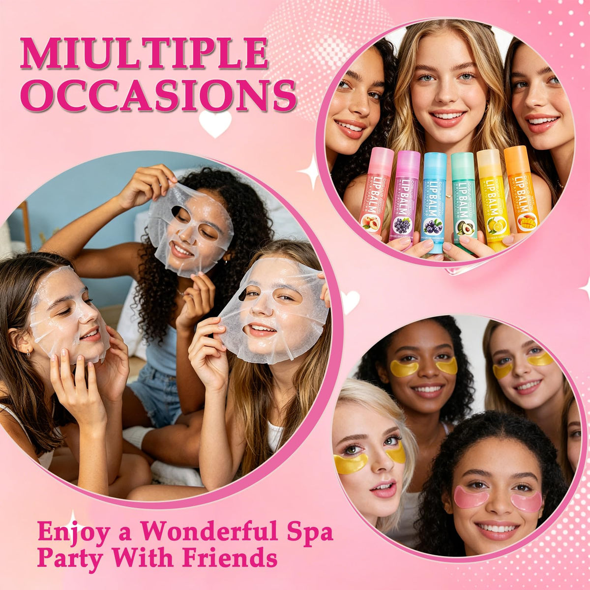 252 PCS Spa Party Supplies for Women Spa Day Favors - UUNZ Official Imagery - 6