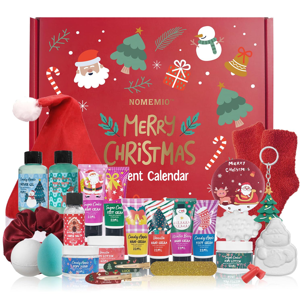 Advent Calendar 2026 Christmas Gift Sets Beauty 24 Days for - Nomemio Official Imagery - 8