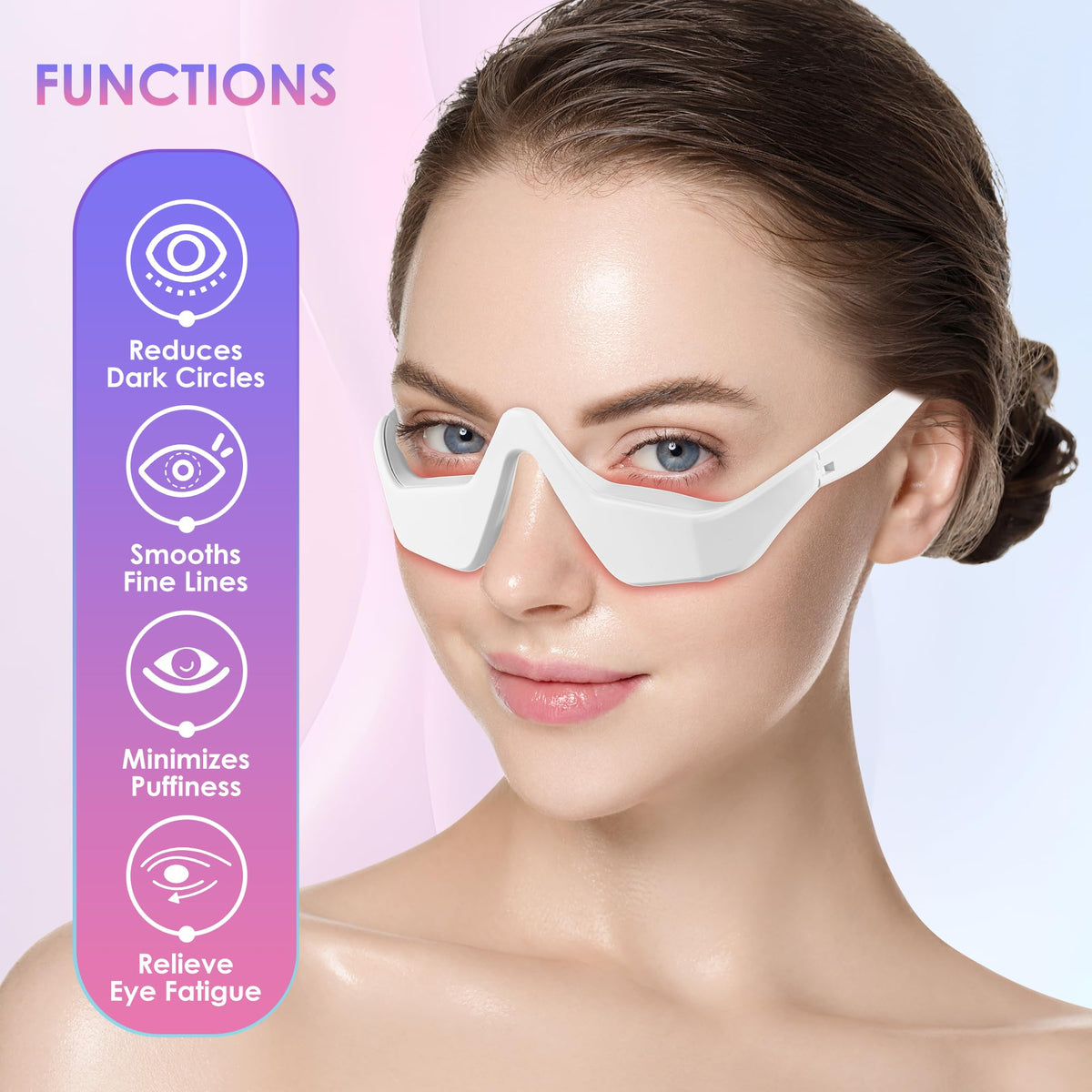 Under Eye Red Light Therapy Glasses Red Light Therapy Device - FGHJU Official Imagery - 5