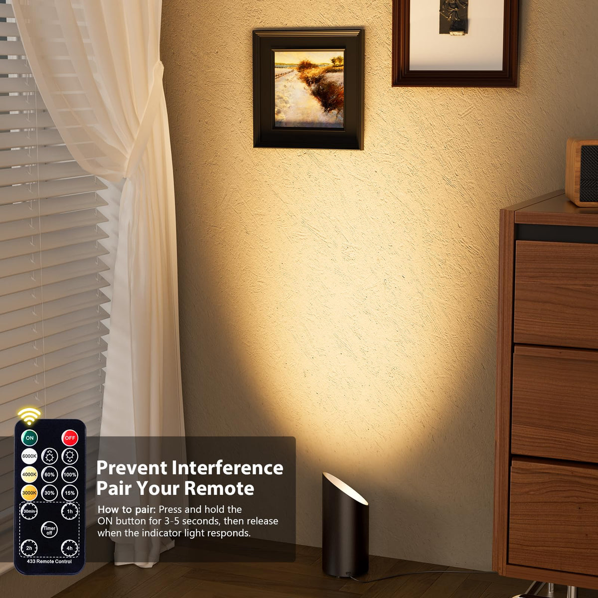 Brightown 2 Pack Uplights Indoor Floor Can Lights with - Brightown Official Imagery - 6