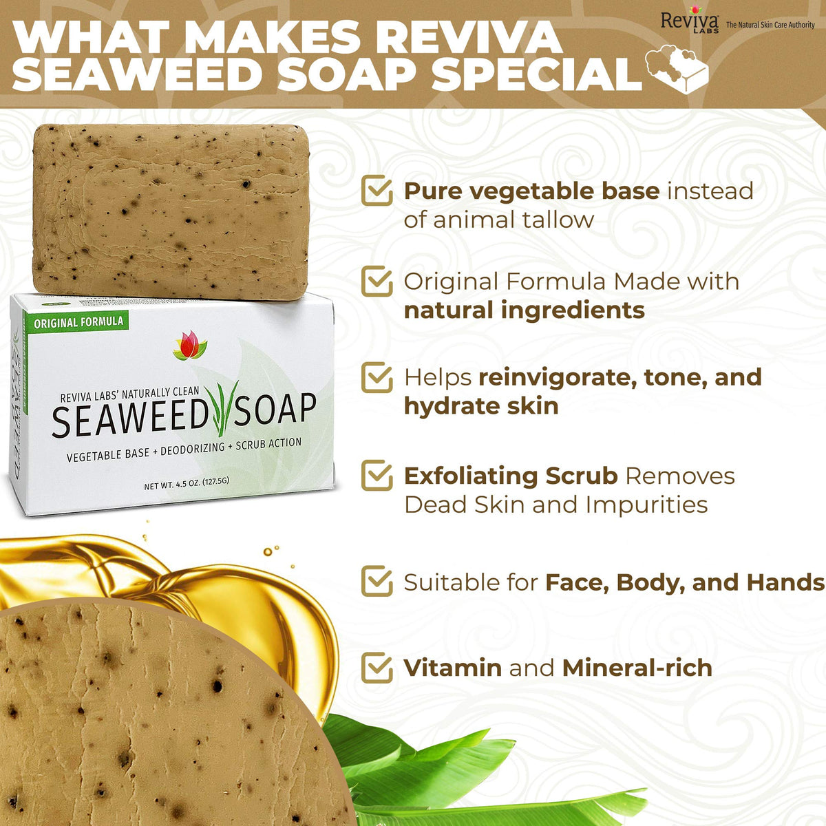 Reviva Seaweed Soap - Reviva Labs Official Imagery - 5