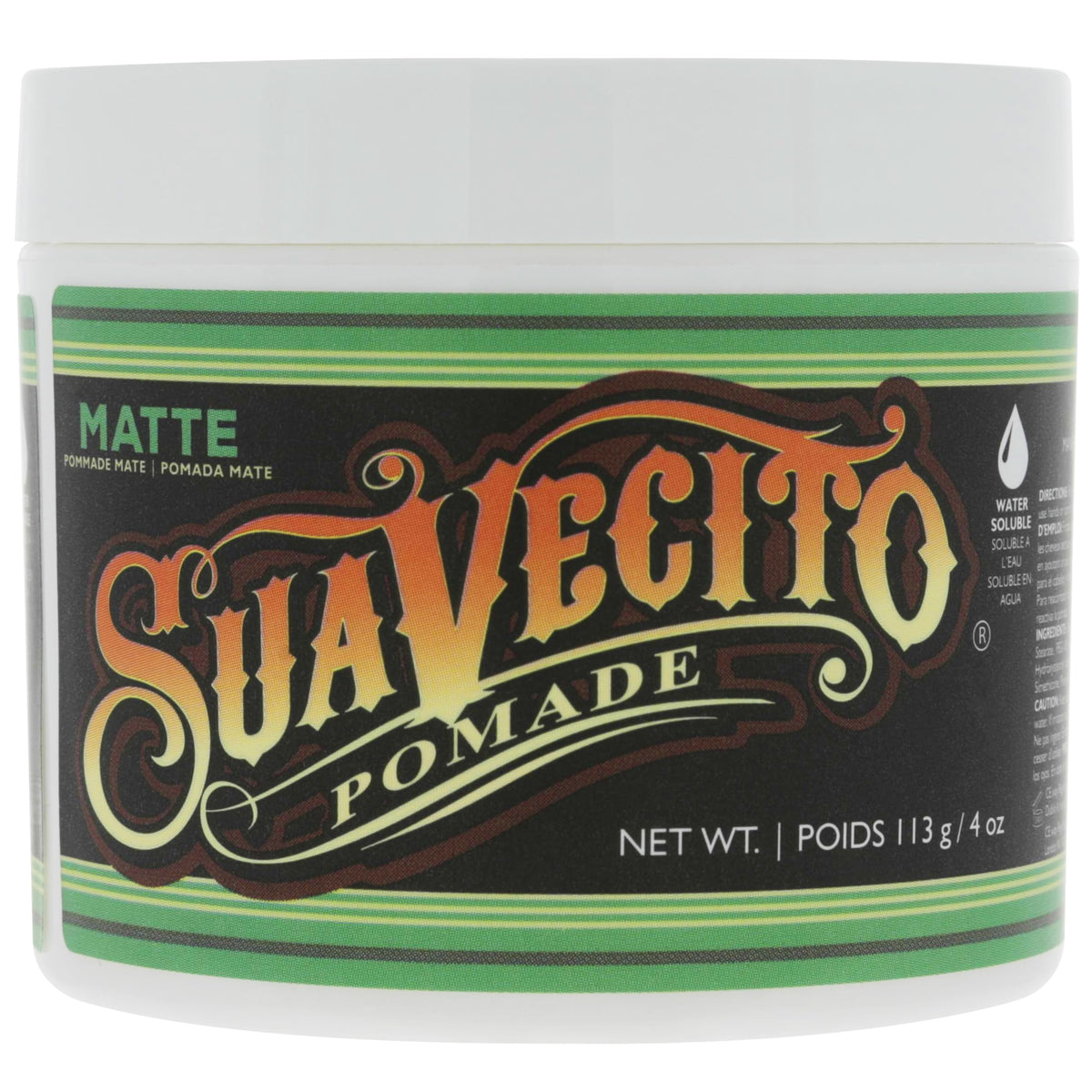 Suavecito Pomade Matte Formula 4 oz 1 Pack – product photo (Pomades)