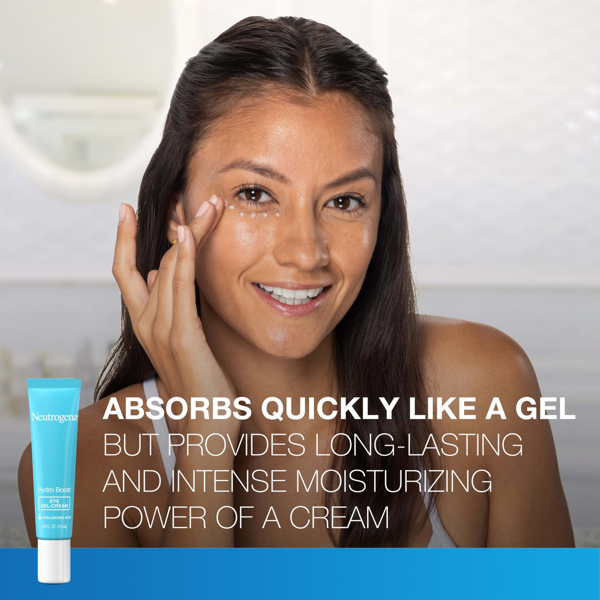 Neutrogena Hydro Boost Under Eye Cream Fragrance Free 0 5 oz – packaging and label