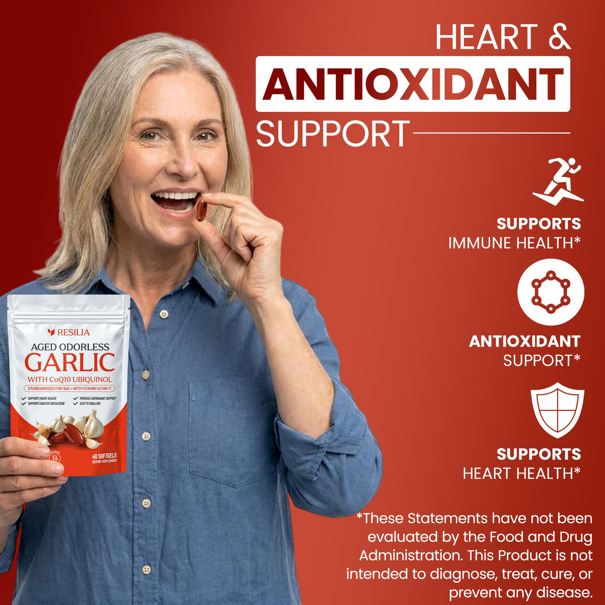 Resilia Odorless Aged Garlic Softgels - Resilia Oil Of Oregano Official Imagery - 6