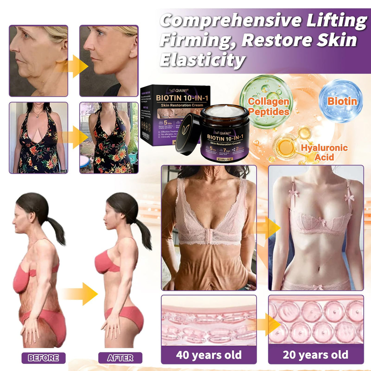 Qiawi Biotin 10 in 1 Skin Restoration Cream 2026 New - APKAPK Official Imagery - 5