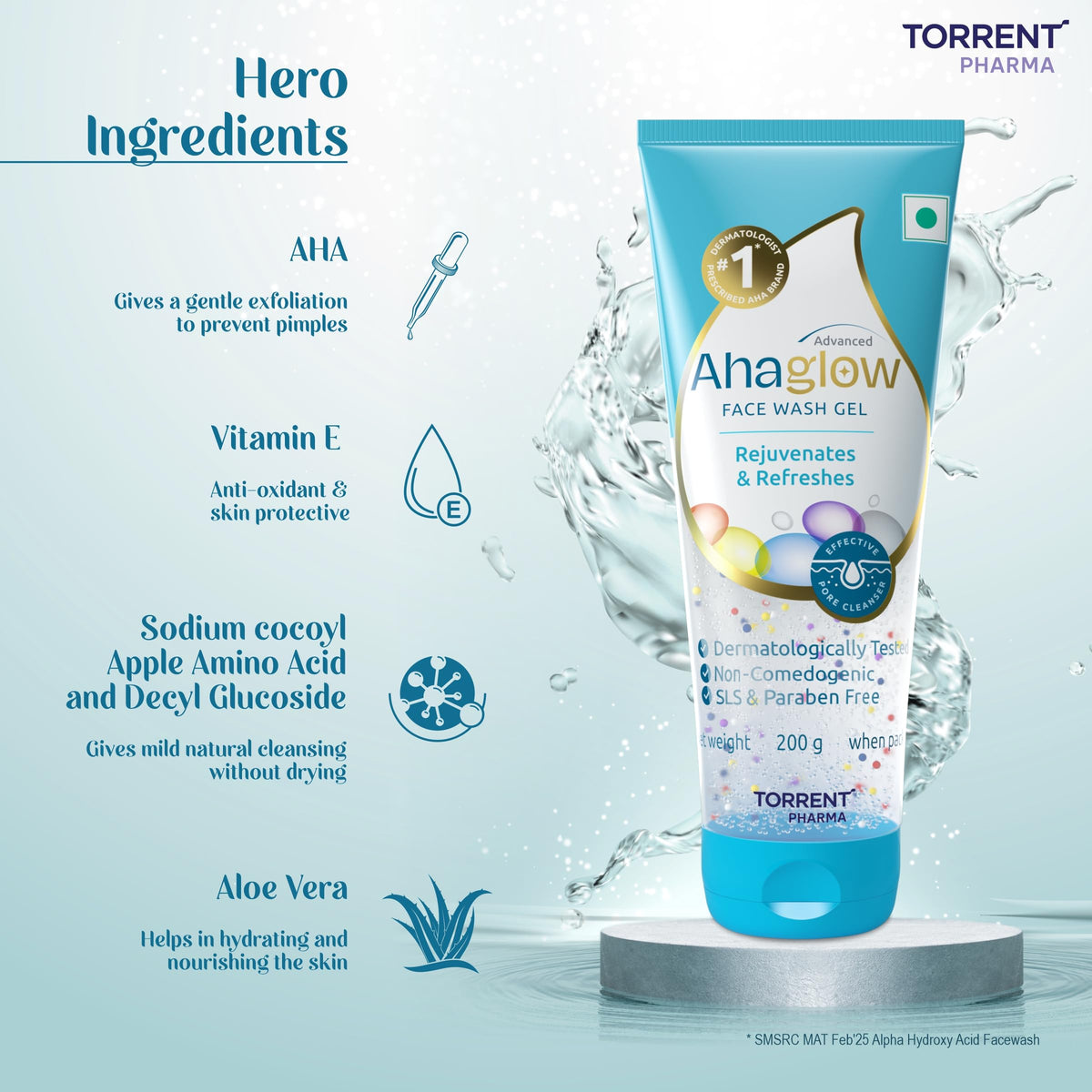 AHAGLOW FACE WASH 200GM PACK OF 3 - AHAGLOW Official Imagery - 6