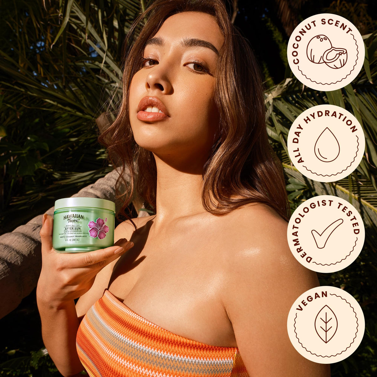 Hawaiian Tropic After Sun Body Butter with Coconut Oil 8 Oz – alternate angle