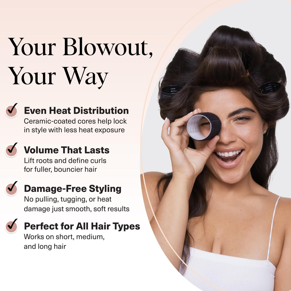Kitsch Ceramic Hair Rollers for Women – packaging and label
