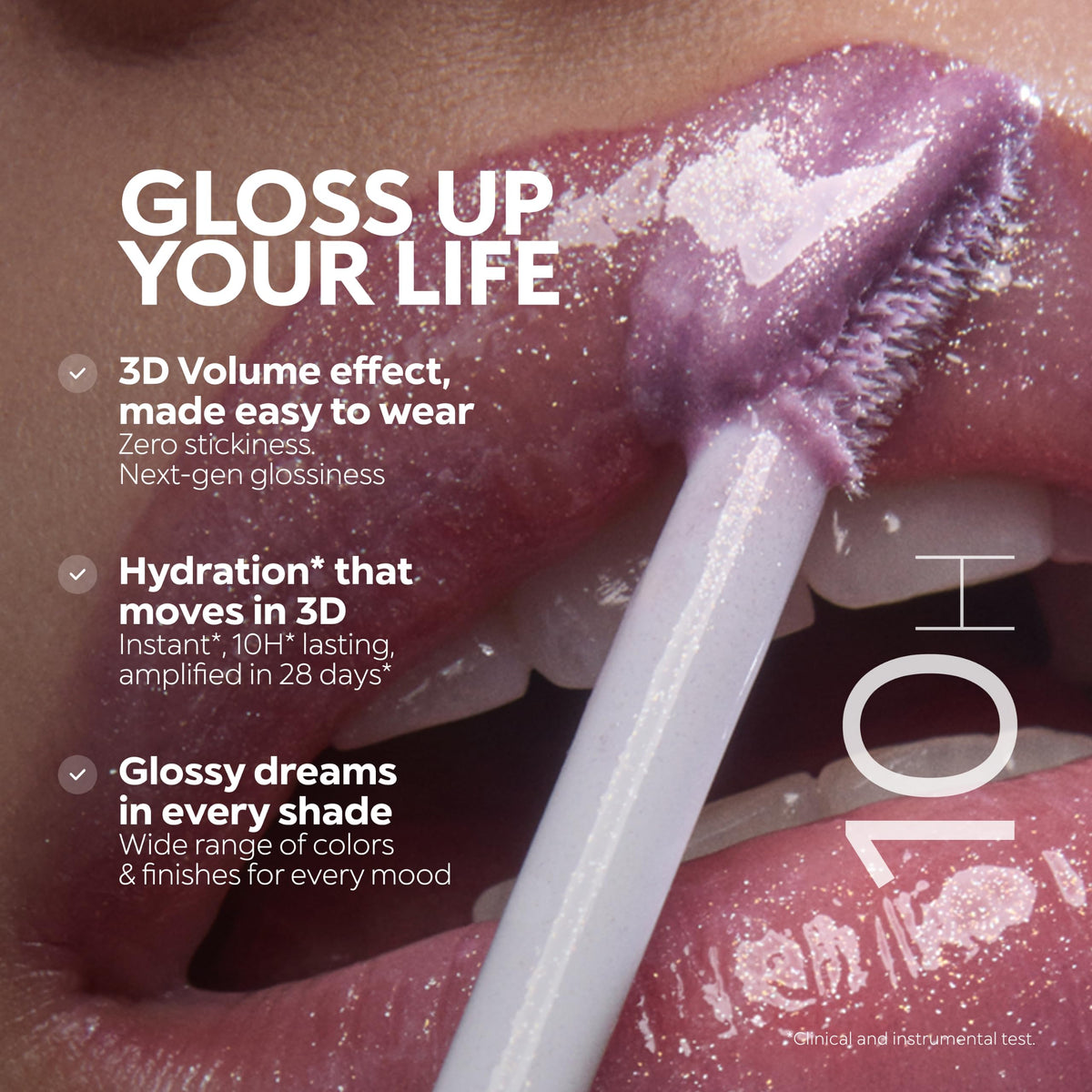 Premium Selection – Lip Glosses on display