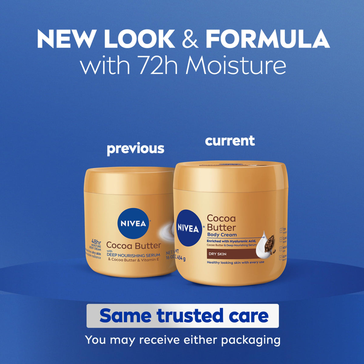 NIVEA Cocoa Butter Body Cream for Dry Skin 16 OZ – close-up detail