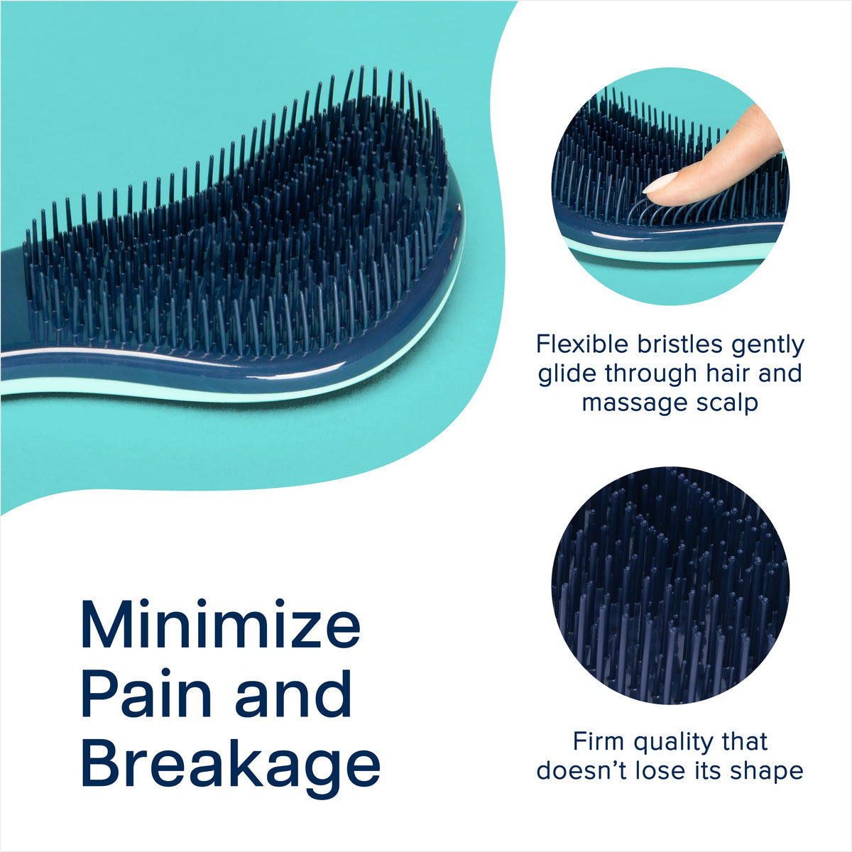 Crave Naturals Glide Thru Detangling Hairbrush that Glides – packaging and label