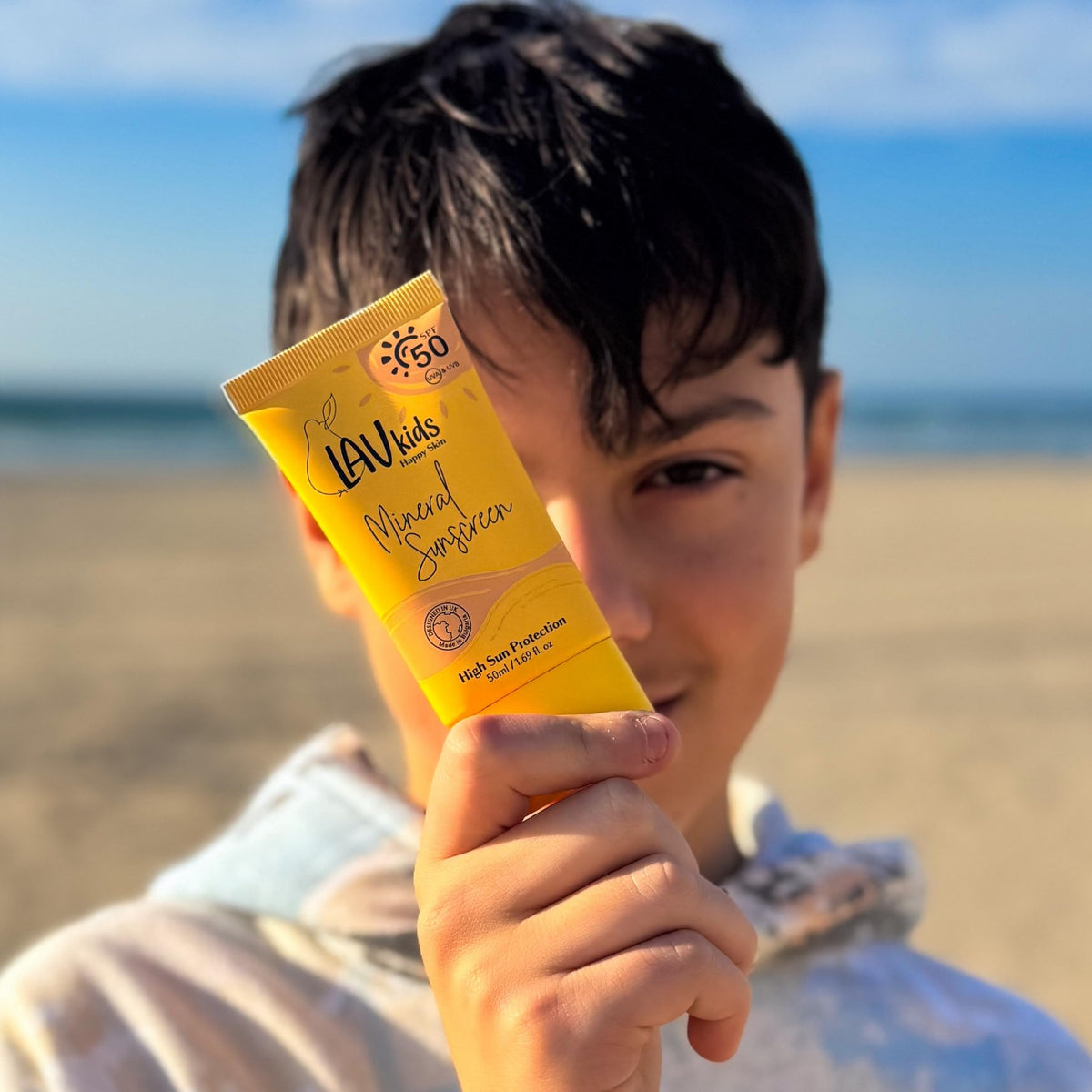 LAV kids Sun Ready Set SPF 50 Mineral Sunscreen Moisturising - LAV KIDS Official Imagery - 7