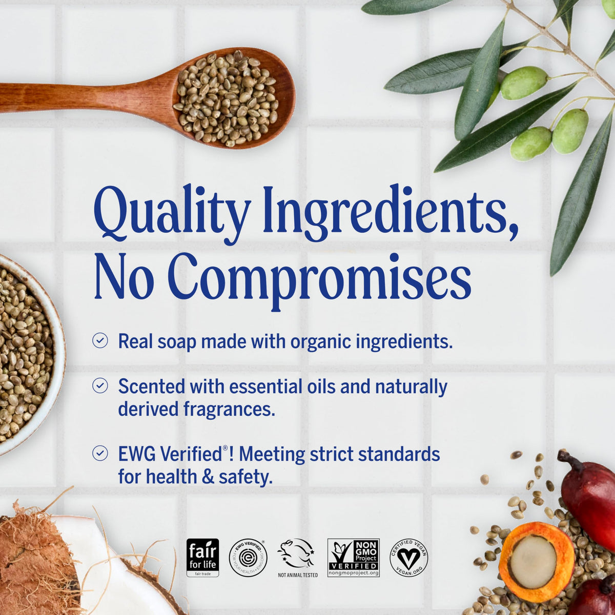 Dr. Bronner's Dr Bronner s Peppermint Pure Castile Liquid Soap Hand Soap – packaging and label