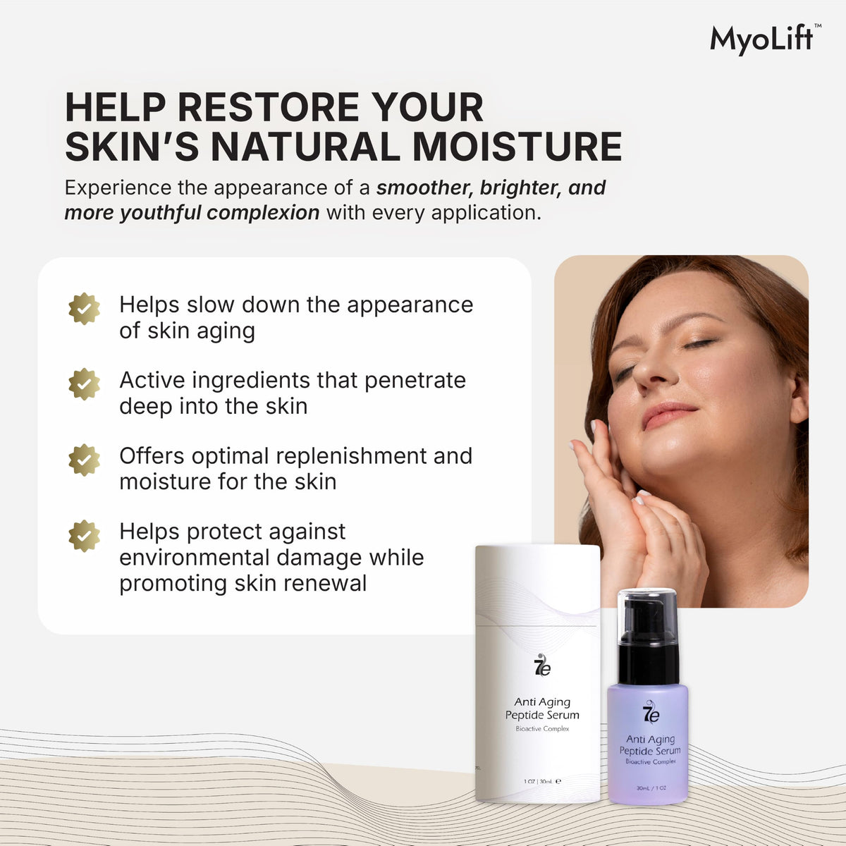 7E Wellness Peptide Serum with Copper Peptides and - myolift Official Imagery - 5