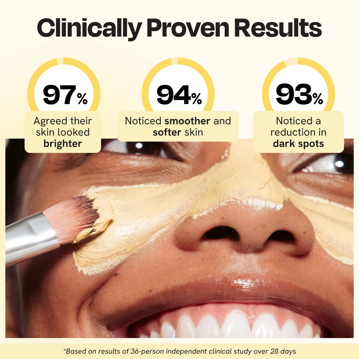Gleamin Vitamin C Clay Mask for Dark Spots 2 5oz Brightening - Gleamin Official Imagery - 4