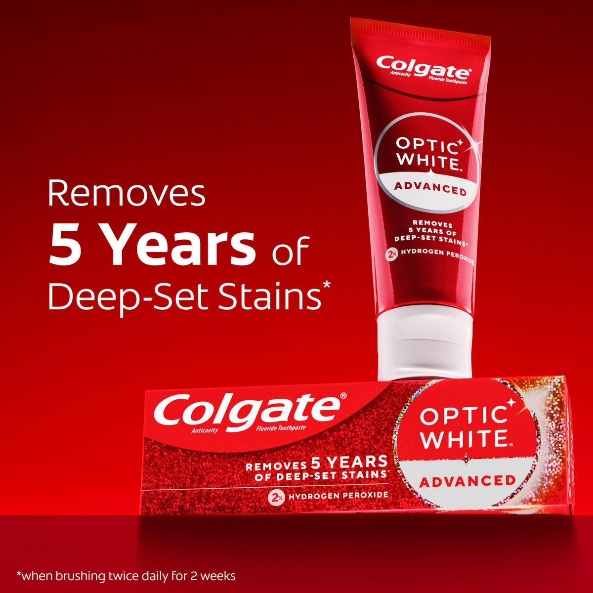 Colgate Optic White Advanced Hydrogen Peroxide Toothpaste 3 – close-up detail