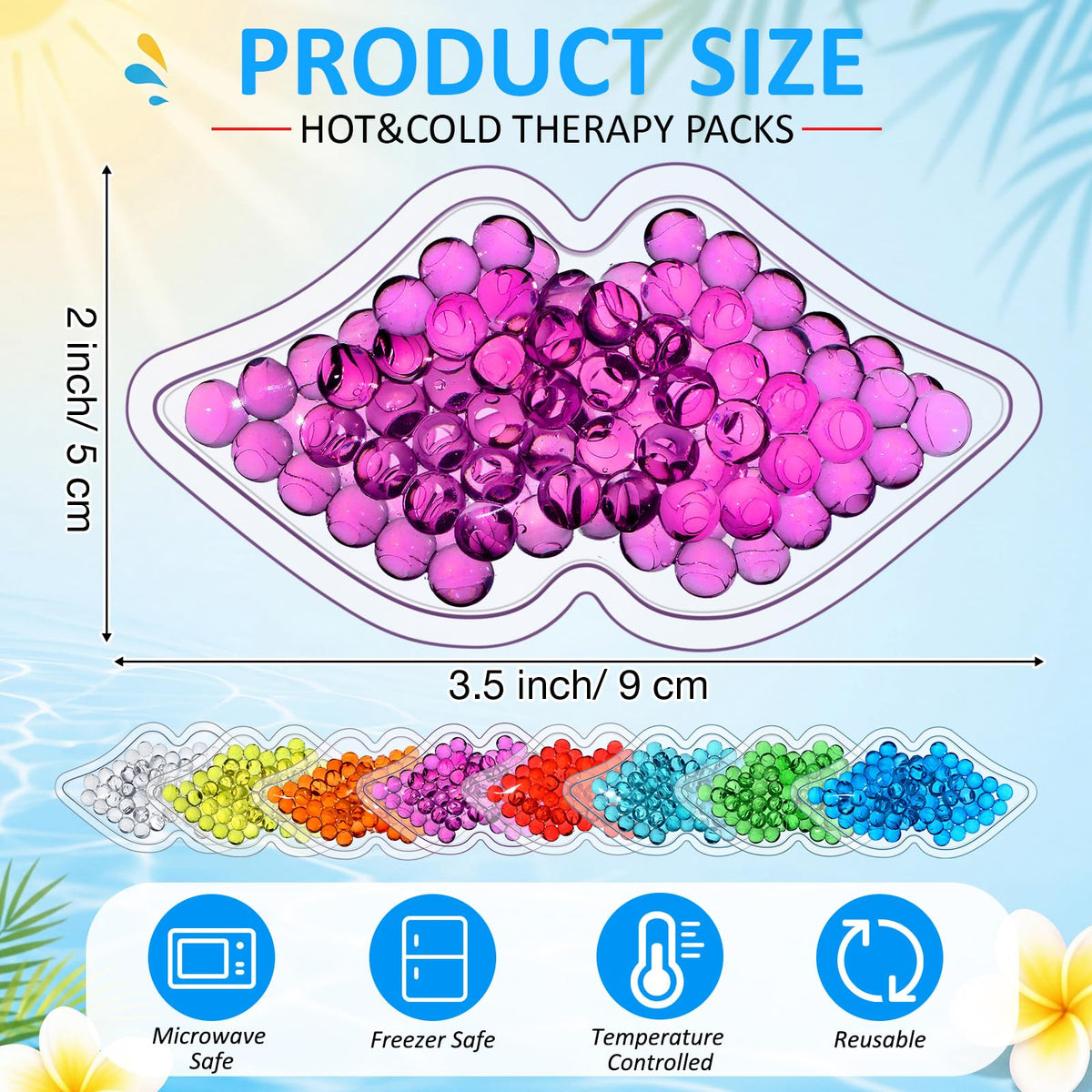 TrelaCo 120 Pcs Mini Lip Ice Pack Bulk Reusable Portable - TrelaCo Official Imagery - 3