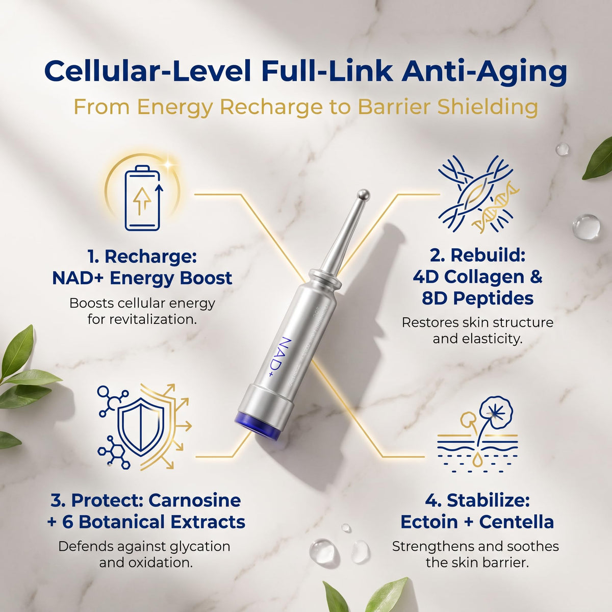 Firming Ampoule Serum with NAD Anti Aging Facial Serum - PROF.LING Official Imagery - 3