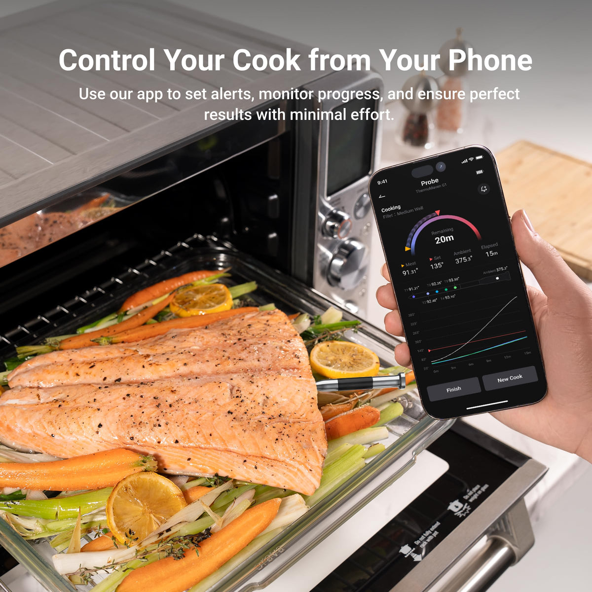 ThermoMaven Sub 1G Smart Wireless Meat Thermometer with - ThermoMaven Official Imagery - 8